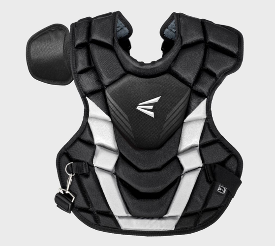 Easton Gametime Baseball Youth Catcher’s Chest Protector Ages 9‑12 Black Silver