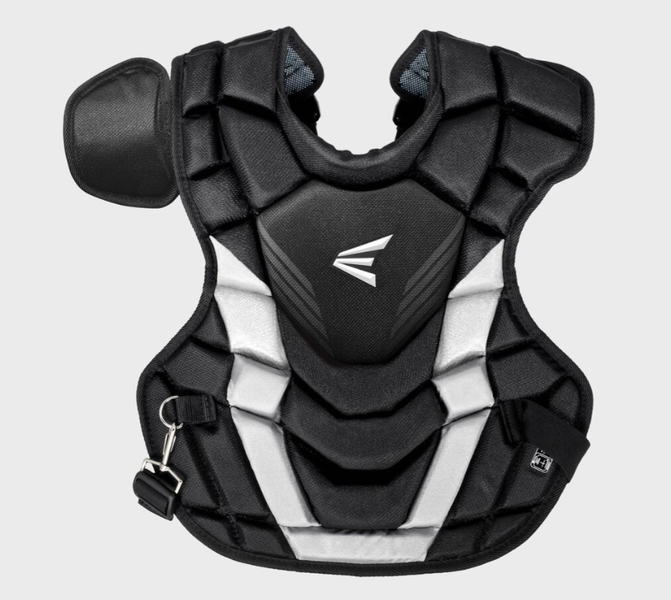 Easton Gametime Baseball Youth Catcher’s Chest Protector Ages 9‑12 Black Silver
