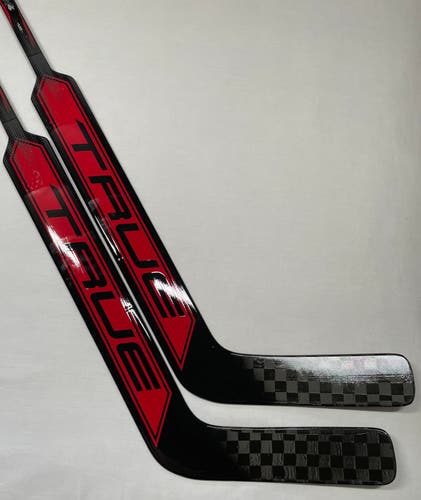 NEW True HZRDUS 7X4 Goalie Sticks, 24”, Regular Hand, Red/Black - 2 Pack