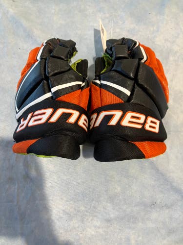 Orange Junior Bauer Vapor 3X Gloves 11" (Used)