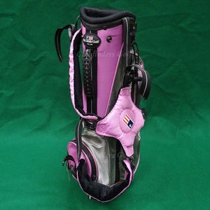 JUNIOR US Kids Ultralight UL/42 Pink/Grey/Black Golf Stand Bag (No Raincover)