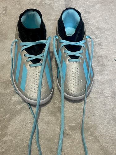 Silver Kids 2Y (Big Kids / Youth) Adidas Messi Turf Cleats Cleats (New)