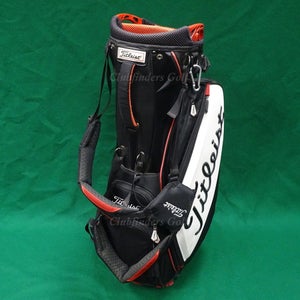 Titleist Premium TB4SXSF Black/White/Red 4-Way Golf Stand Bag w/ Raincover