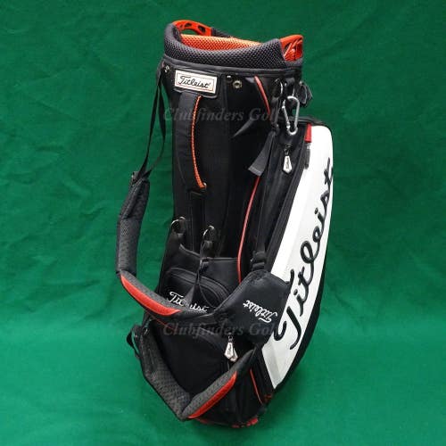 Titleist Premium TB4SXSF Black/White/Red 4-Way Golf Stand Bag w/ Raincover