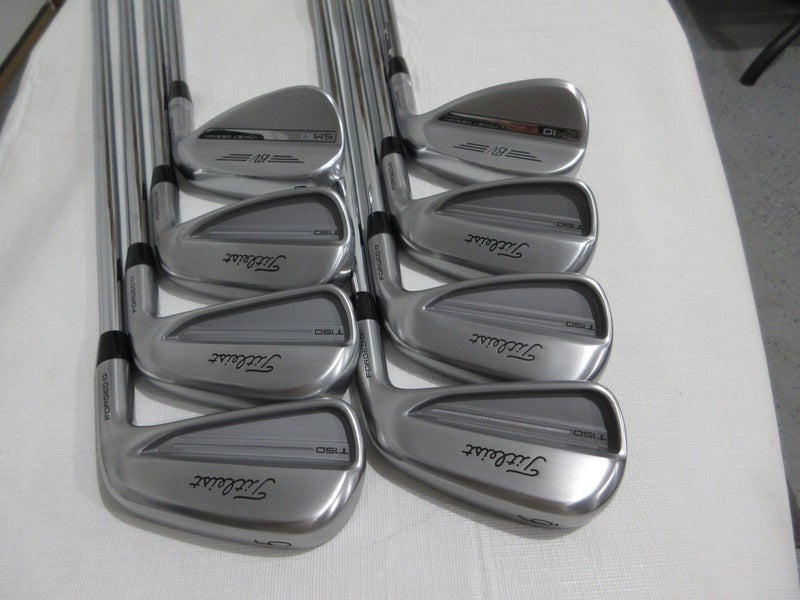 Titleist 2025 T150 & Vokey SM10 Iron Set - 5-PW, GW, SW - Regular Steel - MINT