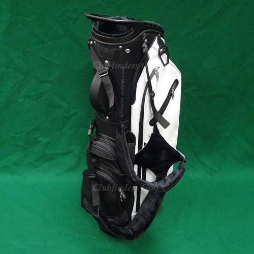 Tour Edge Xtreme Lux White/Black Golf Stand Bag w/ Raincover