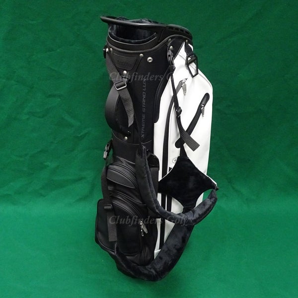 Tour Edge Xtreme Lux White/Black Golf Stand Bag w/ Raincover
