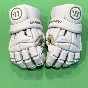 Used Warrior Burn Lacrosse Gloves 13"