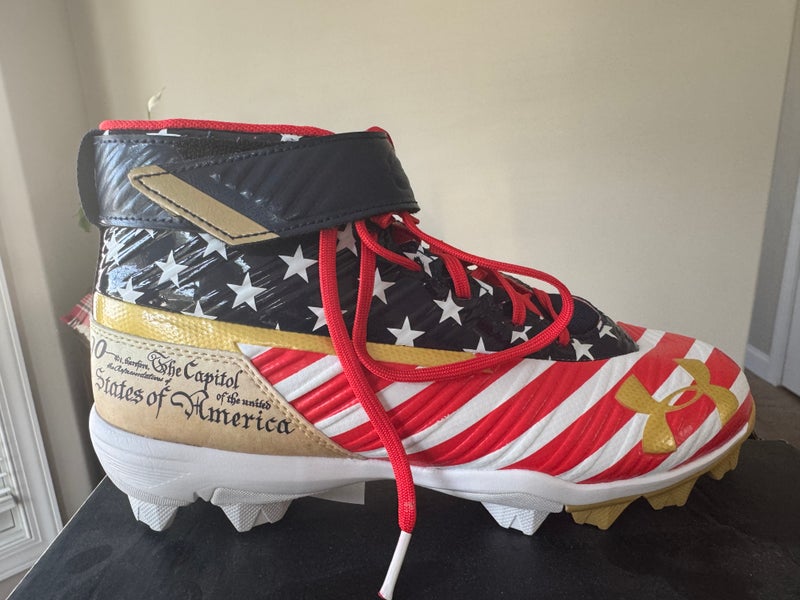 UA Under Armour Bryce Harper Home Run Derby Declaration Baseball Cleats 5Y (Big Kids / Youth)  (New)