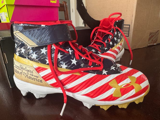 UA Under Armour Bryce Harper Home Run Derby Baseball Cleats 4.5Y (Big Kids / Youth) (New)