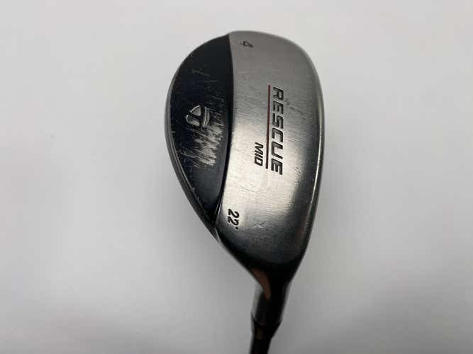 TaylorMade Rescue Mid 4 Hybrid 22* Senior Graphite Mens RH
