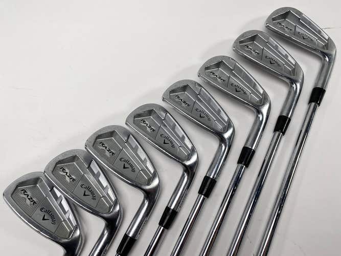 Callaway Razr X Forged Iron Set 3-PW Project X Flighted 6.0 Stiff Steel Mens RH