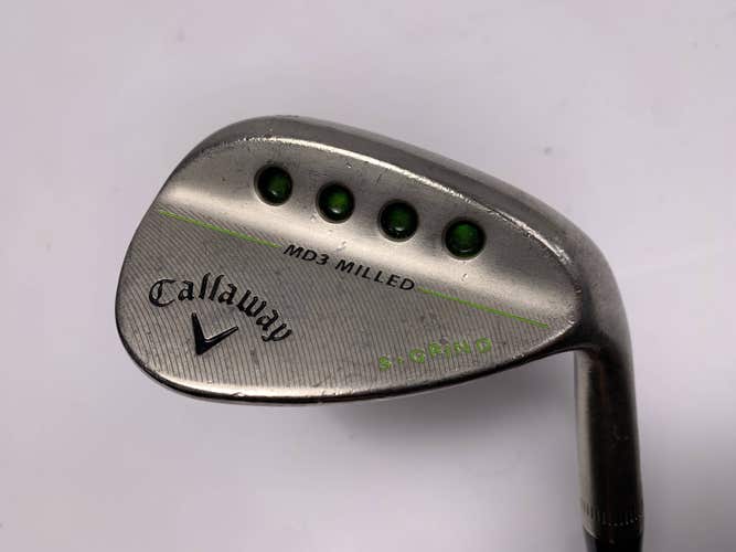 Callaway MD3 Milled Chrome S-Grind Wedge 56* 10 Bounce Dynamic Gold Wedge RH