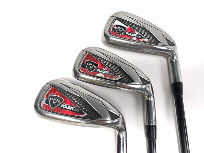 Callaway Razr X HL Iron Set 7-9 75g Regular Graphite Mens RH