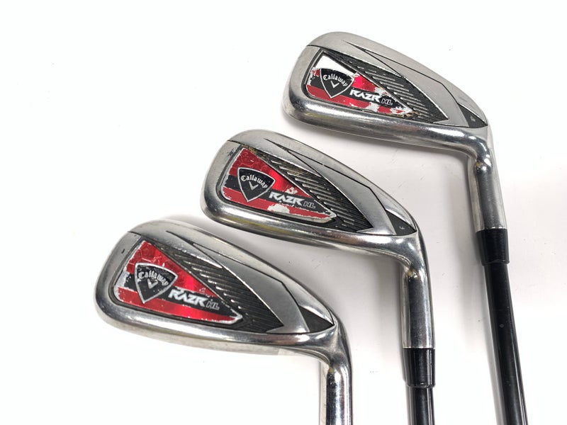 Callaway Razr X HL Iron Set 7-9 75g Regular Graphite Mens RH