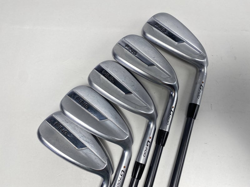 Ping G700 Iron Set 7-PW+GW Orange Dot 2* Flat TFC 80 i Senior Graphite Mens RH