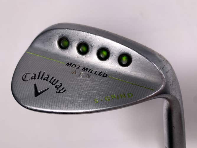 Callaway MD3 Milled Chrome S-Grind Wedge 56* 10 KBS Tour Extra Stiff Steel RH