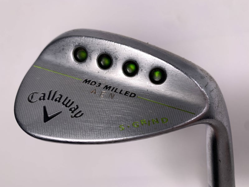 Callaway MD3 Milled Chrome S-Grind Wedge 56* 10 KBS Tour Extra Stiff Steel RH