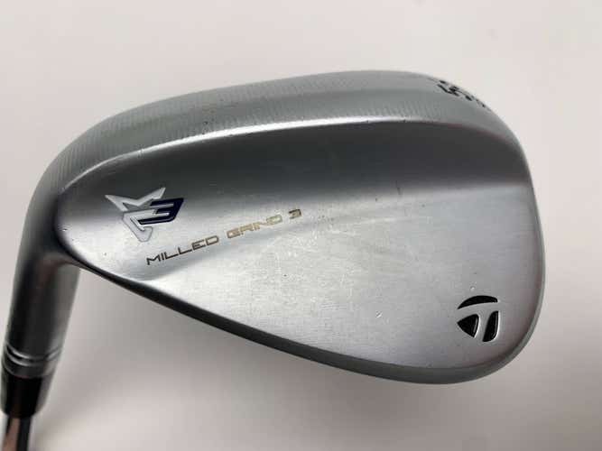 TaylorMade Milled Grind 3 Raw Chrome Wedge 56* 12 DG S200 Tour Issue Wedge LH