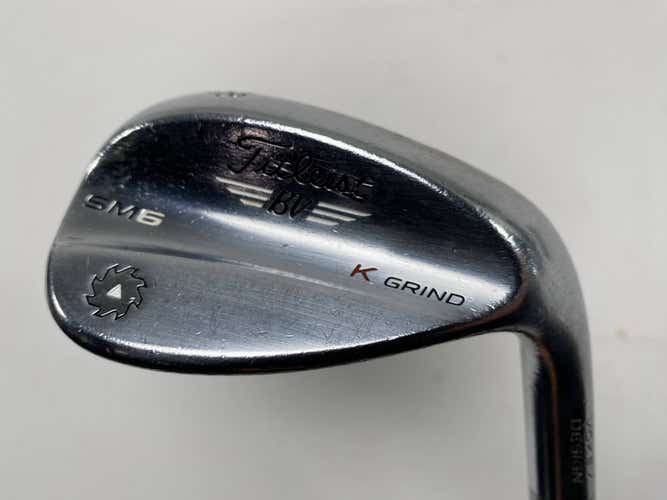 Titleist Vokey SM6 Tour Chrome Wedge 58* 12 Bounce K-Grind Wedge Steel Mens RH
