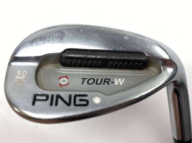 Ping Tour-W Brushed Silver Lob Wedge LW 60* 10 Bounce White Dot 3* Up Wedge RH