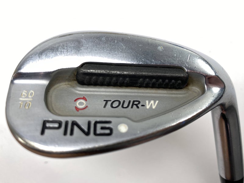 Ping Tour-W Brushed Silver Lob Wedge LW 60* 10 Bounce White Dot 3* Up Wedge RH
