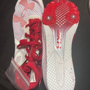 Unisex UW Badgers UA Brigade XC Spikes M 8.5 (W 9.5) Mid Top (new)