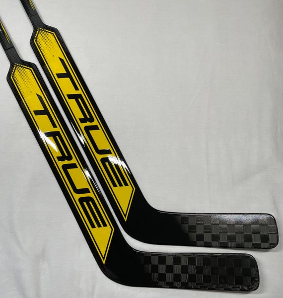 NEW True HZRDUS 7X4 Goalie Sticks, 24”, Regular Hand, Yellow/Black - 2 Pack