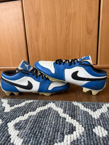 Jordan 1 low td football cleats “Royal Blue” (Size 11)