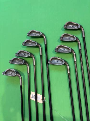 Men's Ping Zing Black Dot Iron Set RH | Uniflex Graphite Shafts