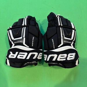Black Junior Bauer Supreme Ignite Pro Gloves 11"