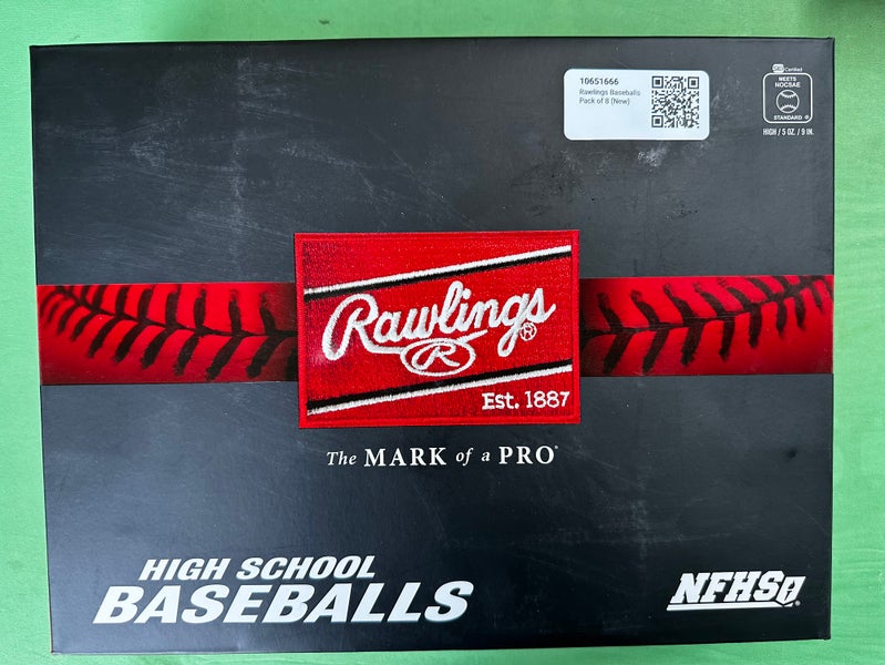 Rawlings Baseballs Pack of 8 (New)