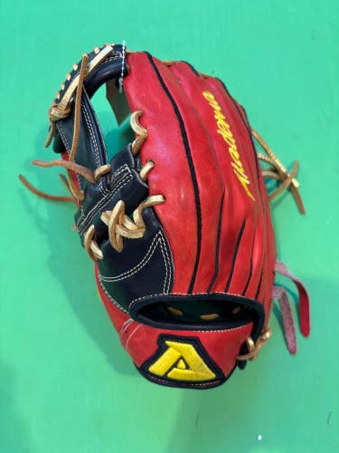 Red Akadema Custom ARO 18 LH Infield Baseball Glove 12.5"