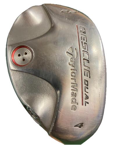 TaylorMade Rescue Dual 4 Hybrid 22* RH Regular Steel 39.5" Nice Midsize Grip