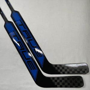 NEW True HZRDUS 7X4 Goalie Sticks, 25”, Regular Hand, Royal/Black - 2 Pack
