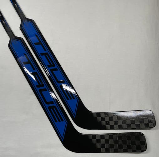 NEW True HZRDUS 7X4 Goalie Sticks, 24”, Regular Hand, Royal/Black - 2 Pack