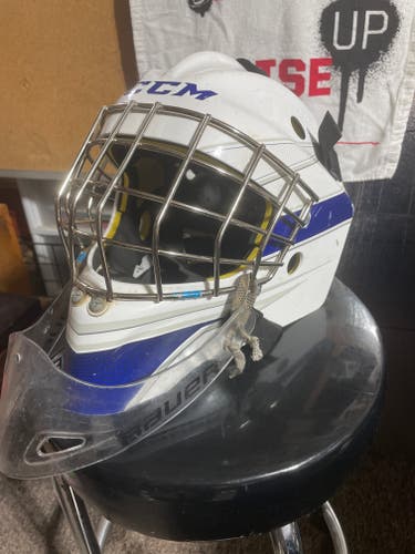 Junior 2021 CCM Axis 1.5 Goalie Mask (Used)