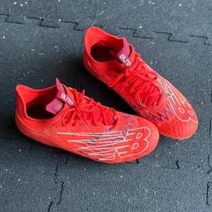 New Balance Burn X3 Red Cleats (Size: 9)