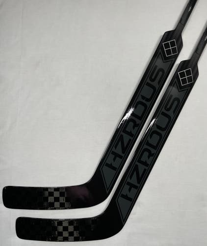 NEW True HZRDUS 7X4 Goalie Sticks, 27”, Regular Hand, Black Out - 2 Pack