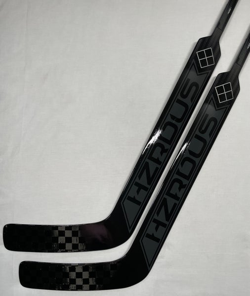 NEW True HZRDUS 7X4 Goalie Sticks, 27”, Regular Hand, Black Out - 2 Pack