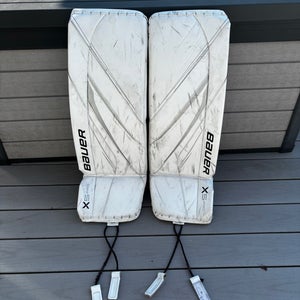 Bauer X5 pro Goalie Leg Pads Intermediate Large 32+ Used