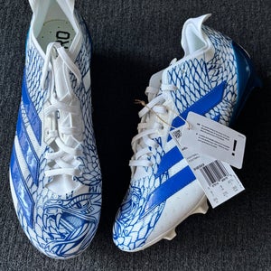 Adidas Adizero Electric.2 “Royal White Blue” Football Cleats Size 9.5