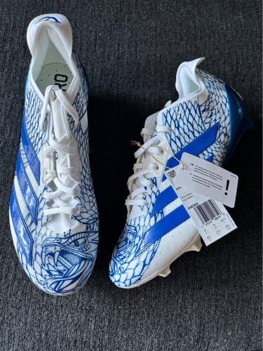 Adidas Adizero Electric.2 “Royal White Blue” Football Cleats Size 9.5