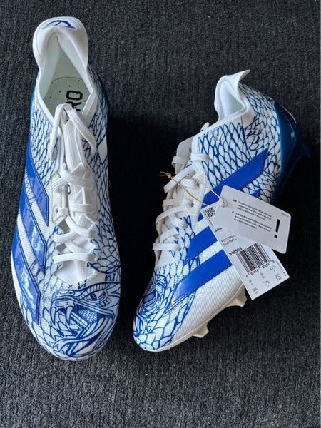 Adidas Adizero Electric.2 “Royal White Blue” Football Cleats Size 9.5