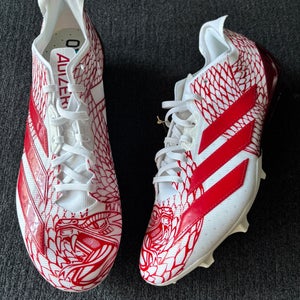 Adidas Adizero Electric.2 “Team Red White” Football Cleats Size 11.5