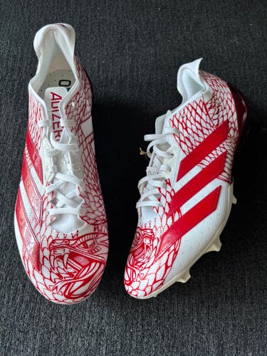 Adidas Adizero Electric.2 “Team Red White” Football Cleats Size 11.5