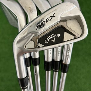 LH Callaway Apex 21 Forged Iron Set 5-P / True Temper Elevate 95 Stiff