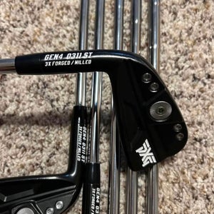 Men's 2022 PXG 0311 ST Gen4 Xtreme Dark Left Hand Iron Set Stiff Flex 6 Pieces Steel Shaft (Used)