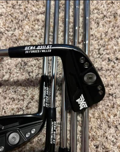 Men's 2022 PXG 0311 ST Gen4 Xtreme Dark Left Hand Iron Set Stiff Flex 6 Pieces Steel Shaft (Used)