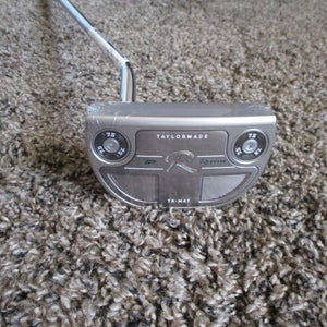 NEW 34" LEFT HAND TAYLORMADE TP RESERVE MILLED TR M47 SINGLE BEND PUTTER + HEAD COVER